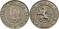 Belgien 10 Centimes Leopold II. 1865-1909 -
