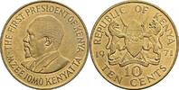 Kenia 10 Cents 1971 ss+/vz 20.92 元 含税 ＋  167.34 元 运费