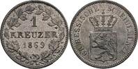 Hessen Darmstadt 1 Kreuzer Großherzog Ludwig III. 1848-1877 -