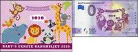0 Euro Biljetten 0 Euro biljet Nederland 2020 - Baby's eerste bankbiljet Meisje in luxe verpakking -
