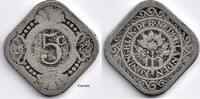 Netherlands Nederland 1923 5 Cent Wilhelmina ZG -