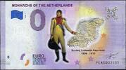 0 Euro Biljetten 0 Euro biljet Nederland 2020 - Monarchs of the Netherlands, Lodewijk Napoleon Gekleurd -
