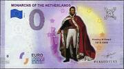0 Euro Biljetten 0 Euro biljet Nederland 2020 - Monarchs of the Netherlands, Koning Willem I Gekleurd -