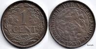 Netherlands Nederland 1939 1 Cent Wilhelmina -