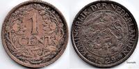 Netherlands Nederland 1929 1 Cent Wilhelmina -