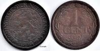 Netherlands Nederland 1914 1 Cent Wilhelmina F- -