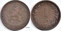 Netherlands Nederland 1901a 1 Cent Wilhelmina F- 'Koningrijk' -