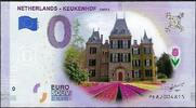 0 Euro Biljetten 0 Euro biljet Nederland 2019 - Keukenhof Castle gekleurd -
