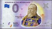 0 Euro Biljetten 0 Euro biljet Nederland 2020 - Monarchs of the Netherlands, Koning Willem III Gekleurd -