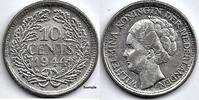 Netherlands Nederland + P 10 Cent Wilhelmina -