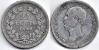 Netherlands Nederland 1848. 25 Cent Willem II F -