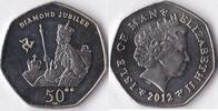 Isle of Man Isle of Man 50 Pence 2012 Diamond Jubilee -