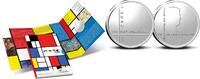 5 Euro Nederland 2022 5 Euro 'Mondriaan' Zilver in blister -