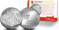 Nederland 2012 Penning 200 jaar Koninkrijk in coincard -