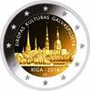 2 Euro Letland 2014 Riga, de culturele hoofdstad 2014 -