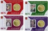 Vaticaan Vaticaan 2017 50 Cent in coincard met zegel nummer 14 t/m 17 -