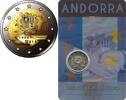 Speciale 2 euromunten 2 Euro Andorra 2015 25 jaar douaneovereenkomst met Eu in blister -