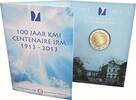 Speciale 2 euromunten 2 Euro België 2013 100 jaar KMI -
