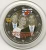 Gekleurde euromunten 2 Euro Luxemburg 2012 Huwelijk Gekleurd 174/2 -