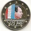 Gekleurde euromunten 2 Euro Luxemburg 2014 175 jaar onafhankelijkheid Gekl. -