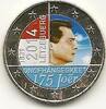 Gekleurde euromunten 2 Euro Luxemburg 2014 175 jaar onafh. Gekl. GH 061 -