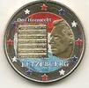 Gekleurde euromunten 2 Euro Luxemburg 2013 Volkslied Gekleurd 193/9 -