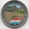 Gekleurde euromunten 2 Euro Luxemburg 2016 Groothertogin Charlotte Brug Gekleurd -