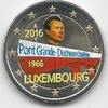 Gekleurde euromunten 2 Euro Luxemburg 2016 Groothertogin Charlotte Brug Gekleurd -