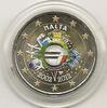 Gekleurde euromunten 2 Euro Malta 2012 10 jaar Euro Gekleurd 151/2 -