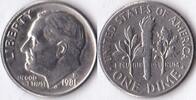Verenigde Staten 1981 D United States of America One Dime ss 6.28 元  ＋  251.02 元 运费