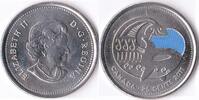 Canada 2011 Canada 25 Cents 2011 Bust right, blue circle vz 23.01 元  ＋  251.02 元 运费