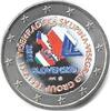 Gekleurde euromunten 2 euro Slowakije 2011 20 jaar visegradgroep Gekleurd 123/ -