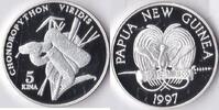 Papua Nieuw Guinea Papua New Guinea 1997 5 Kina 'Wild life-Groene boompython' Zilver -