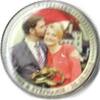 Gekleurde euromunten 2 Euro Luxemburg Guillaume & Stephanie 20-10- Gekleurd -