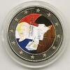 Gekleurde euromunten 2 euro Nederland 2011 Erasmus Gekleurd -