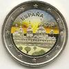 Gekleurde euromunten 2 Euro Spanje 2013 Klooster El Escorial Gekleurd 182/3 -
