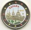 Gekleurde euromunten 2 Euro Spanje 2013 Klooster El Escorial Gekleurd 182/6 -