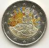 Gekleurde euromunten 2 Euro Spanje 2014 Gaudi Gekleurd -