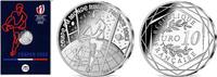 Frankrijk Frankrijk 2023 10 Euro 'WK Rugby' zilver in Blister -