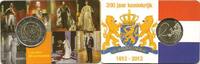 Speciale 2 euromunten 2 euro Nederland 2013 200 jaar Koninkrijk in coincard Oplage 750 stuks -