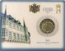 Speciale 2 euromunten 2 Euro Luxemburg 2007 Paleis Groothertog in Coincard -