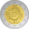 Speciale 2 euromunten 2 Euro België 2012 10 jaar Euro -