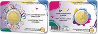 Speciale 2 euromunten 2 Euro België 2024 'Strijd tegen kanker' in coincard Franstalig -