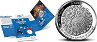 5 Euro Nederland 2018 5 Euro Leeuwarden Culturele stad van Europa Zilver -