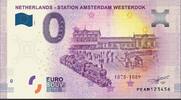 0 Euro Biljetten 0 Euro biljet Nederland 2019 - Station Amsterdam Westerdok -