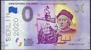 0 Euro Biljetten 0 Euro Biljet Italië 2019 - Cristoforo Colombo Uitgifte World Money Fair Berlin -