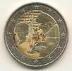 Gekleurde euromunten 2 euro Nederland 2011 Erasmus Gekleurd -