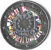 Gekleurde euromunten 2015 2 Euro Cyprus 2015 Europese Vlag Gekleurd unz 108.36 元  ＋  251.02 元 运费