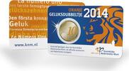 Nederland Nederland 2014 10 Cent Geluksdubbeltje in coincard -