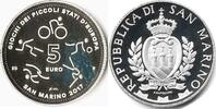 San Marino San Marino 2017 5 Euro Giochi Dei Piccoli Stati d'Europa Zilver -